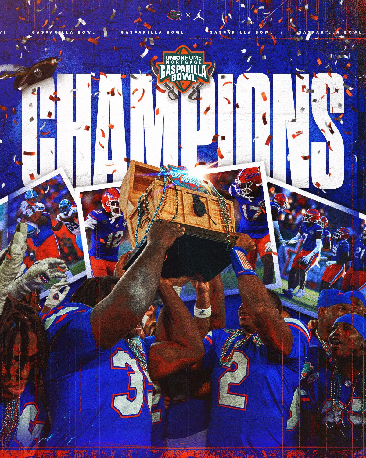 Florida Gators Football on X: "GASPARILLA BOWL CHAMPS! 🏴‍☠️🐊 https://t.co/7oufud7bDC" / X