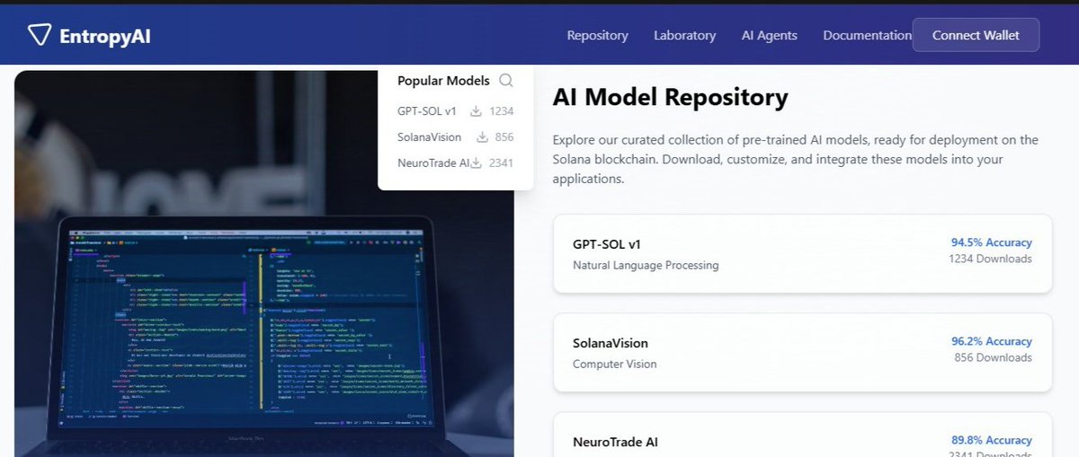 EntropyEcosysAI's tweet photo. A True Revolution is Coming on the Solana Network! 
Imagine a decentralized and collaborative artificial intelligence ecosystem, featuring AI agents, tools, and exclusive advanced AI for holders, along with neural network repositories and a private lab integrated with blockchain. https://t.co/CANJKUTp6u