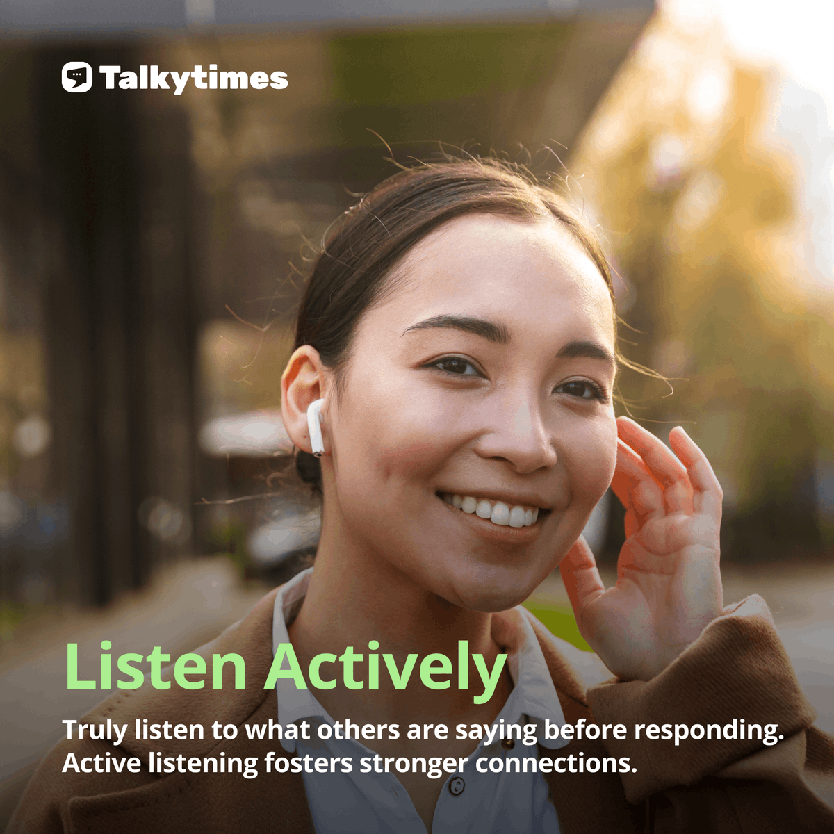 talkytimes's tweet photo. Listening is just as important as talking. Pay attention, and you'll build deeper connections! 👂

#Talkytimes #ActiveListening #CommunicationSkills https://t.co/qpuruCXQVl