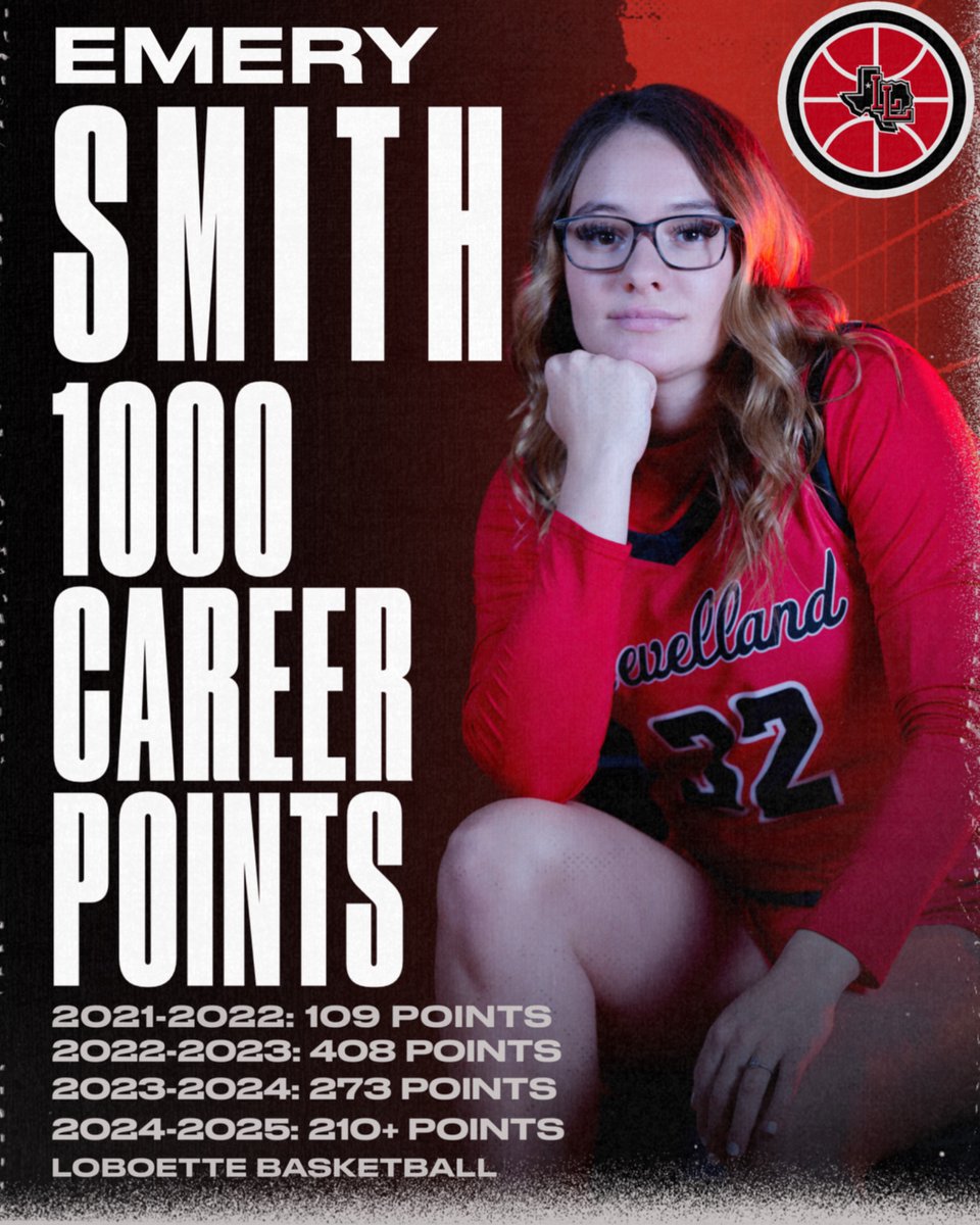 Levelland Loboettes (@lloboettes) on Twitter photo 🚨PLAYER ALERT🚨
Congratulations to Emery Smith for reaching 1000 career points!! What an accomplishment!
<a href="/TXHSGBB/">#TXHSGBB—TXHSGBB.com</a>
@KLVTSPORTS
<a href="/byStephenGarcia/">Stephen Garcia</a>
<a href="/Terrytom77/">Terry's Sports Page</a>
<a href="/LLHS_Athletics/">Levelland Athletics</a>
<a href="/Nick_TXHSGBB/">Nick Alvarado (blue checkmark)</a> 🚨PLAYER ALERT🚨
Congratulations to Emery Smith for reaching 1000 career points!! What an accomplishment!
<a href="/TXHSGBB/">#TXHSGBB—TXHSGBB.com</a>
@KLVTSPORTS
<a href="/byStephenGarcia/">Stephen Garcia</a>
<a href="/Terrytom77/">Terry's Sports Page</a>
<a href="/LLHS_Athletics/">Levelland Athletics</a>
<a href="/Nick_TXHSGBB/">Nick Alvarado (blue checkmark)</a>