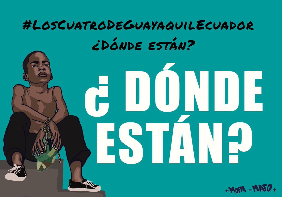 AMPUEROF's tweet photo. Josué e Ismael Arroyo, ambos hermanos de 14 y 15 años; y sus amigos, Saúl Arboleda, de 15 años, y Steven Medina, de apenas 11 años.

#LosCuatroDeGuayaquilEcuador | ¿Dónde están? https://t.co/LsXQ1vdnQo
