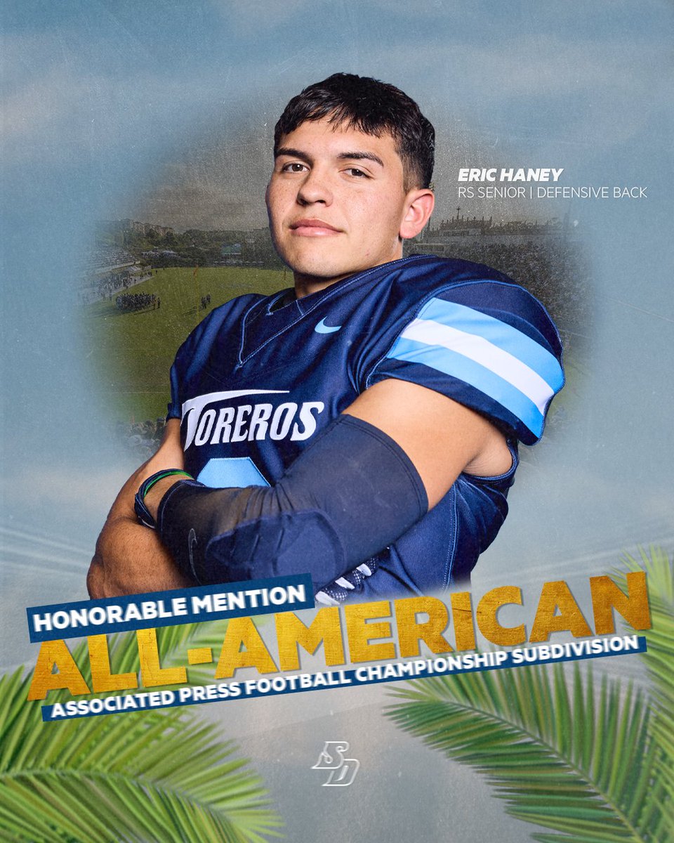 San Diego Football (@usdfootball) on Twitter photo The best of the best 🇺🇸
Congratulations to <a href="/JaseemReed1/">Ja'seem Reed</a> and <a href="/eric7haney/">Eric Haney</a>
for being named 2024 <a href="/AP_Sports/">AP Sports</a> FCS All-Americans!
🗞️: bit.ly/49W3H2s
#GoToreros The best of the best 🇺🇸
Congratulations to <a href="/JaseemReed1/">Ja'seem Reed</a> and <a href="/eric7haney/">Eric Haney</a>
for being named 2024 <a href="/AP_Sports/">AP Sports</a> FCS All-Americans!
🗞️: bit.ly/49W3H2s
#GoToreros