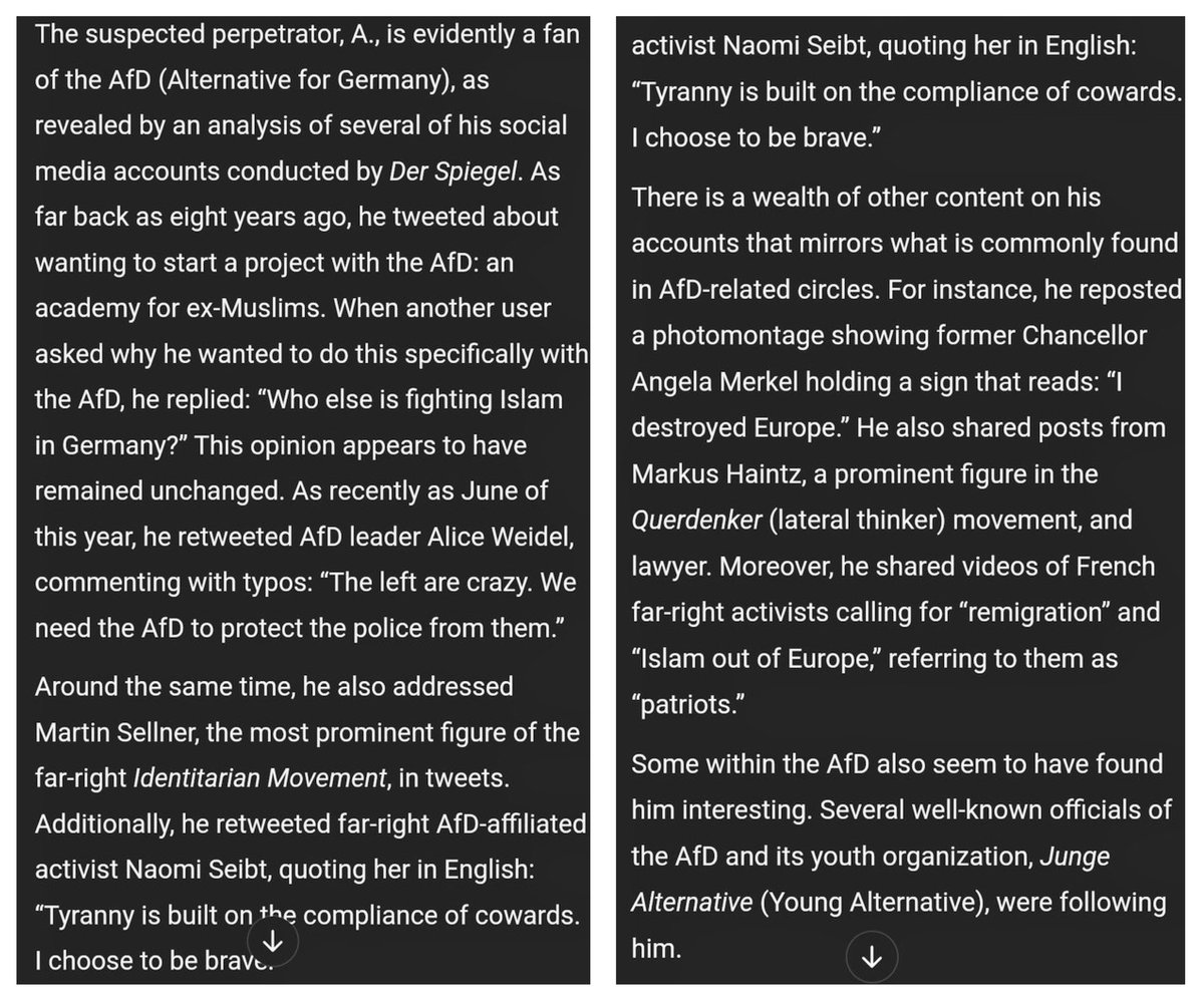 De Saoedische dader in #Magdenburg was aanhanger vd rechts-radicale <a href="/AfD/">AfD</a> #Magdeburg #magdeburganschlag