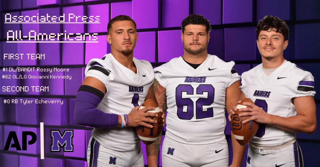 Congratulations to Giovanni Kennedy, Rossy Moore, and Tyler Echeverry for being named AP All-Americans.