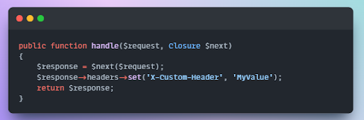 thelarrybarker's tweet image. Simplify Middleware Logic with After Middleware
After middleware lets you handle response modifications cleanly, separating logic from the controller.
Create an after middleware: