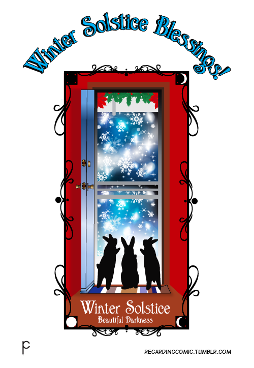 RegardingComic's tweet photo. Solstice sun, shining bright,
Shortest day, longest night.
Make peace on Earth; Make peace within.
At the sun’s rebirth; ‘round the wheel again…
.
.
#rabbit #bunny #bunnies #solst https://t.co/5zEZGl4HZe