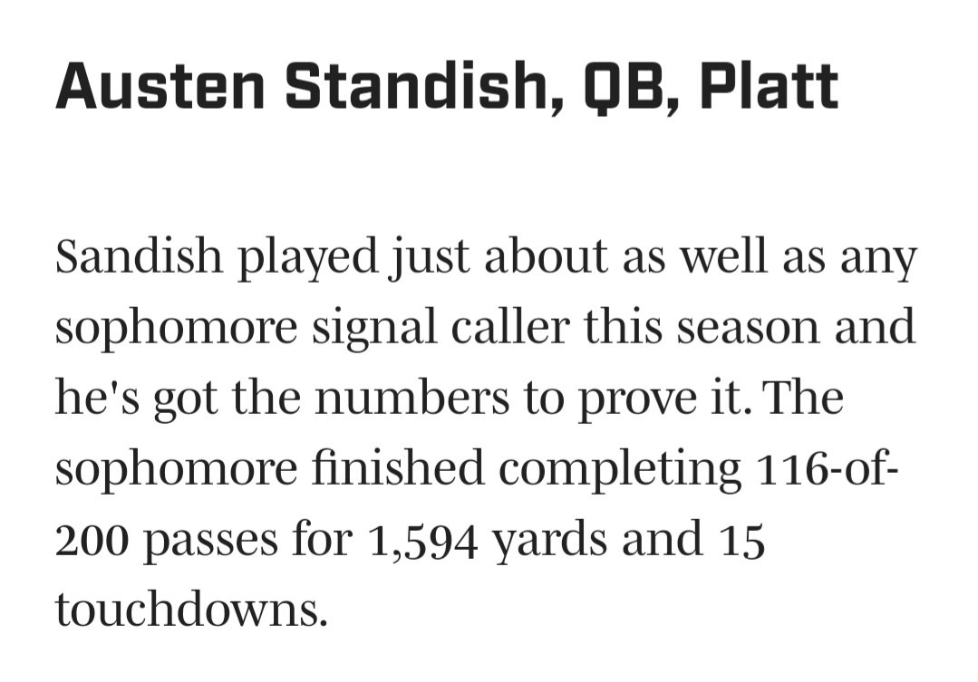 Sports Illustrated has selected Austen Standish as one of the top Sophomores in Connecticut. You can vote for Austen in the link below. Voting closes on 1/19/25. #PantherPride

si.com/high-school/co…