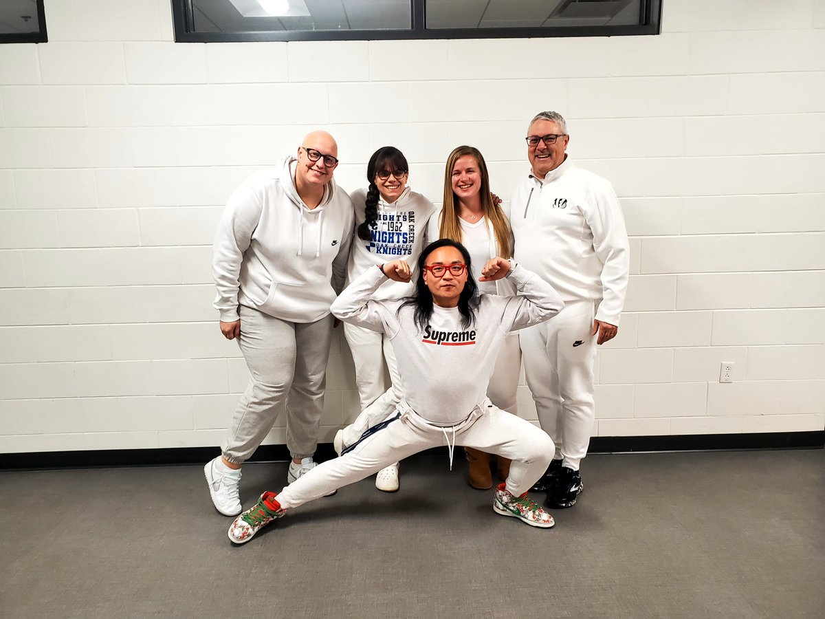 <a href="/Athletics_OCHS/">Knights Athletics</a> <a href="/OCFSD/">Oak Creek Schools</a> Holiday cheer all week. Love to see staff and students enjoying the time together. #youmatter #strivingever