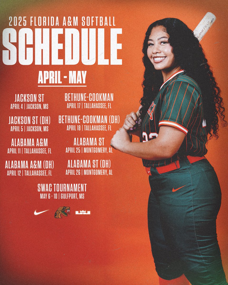 𝟮𝟬𝟮𝟱 𝗦𝗼𝗳𝘁𝗯𝗮𝗹𝗹 𝗦𝗰𝗵𝗲𝗱𝘂𝗹𝗲 🥎🐍

#FAMU | #Rattlers | #FangsUp 🐍