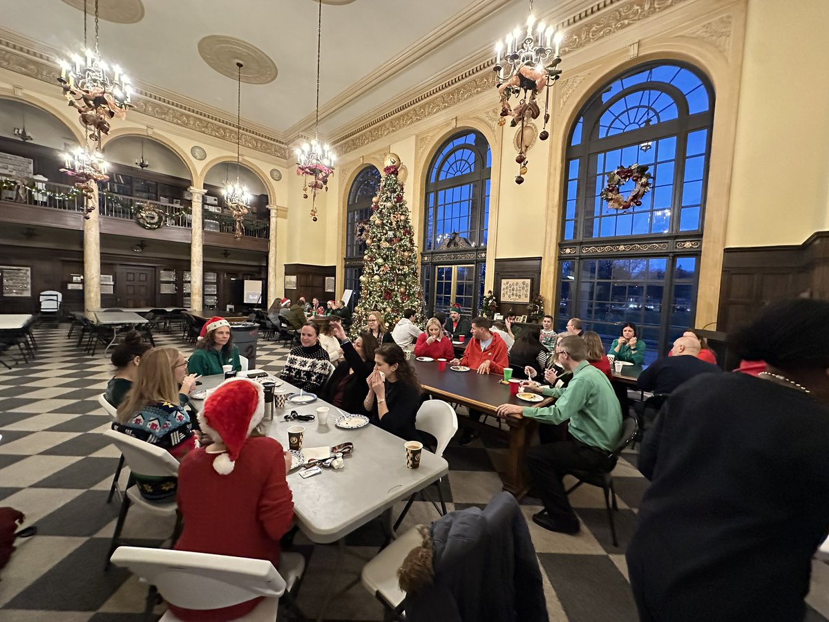 Miss_Parent's tweet photo. A festive morning at @GPSouthHS! Admin made pancakes for the staff, and the orchestra played holiday music in the main hallway https://t.co/HYPvK3CbyF