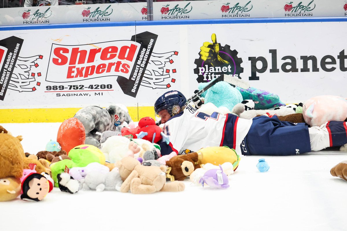 SpiritHockey's tweet photo. The teddy slide 🧸 https://t.co/F0gfdC71rY