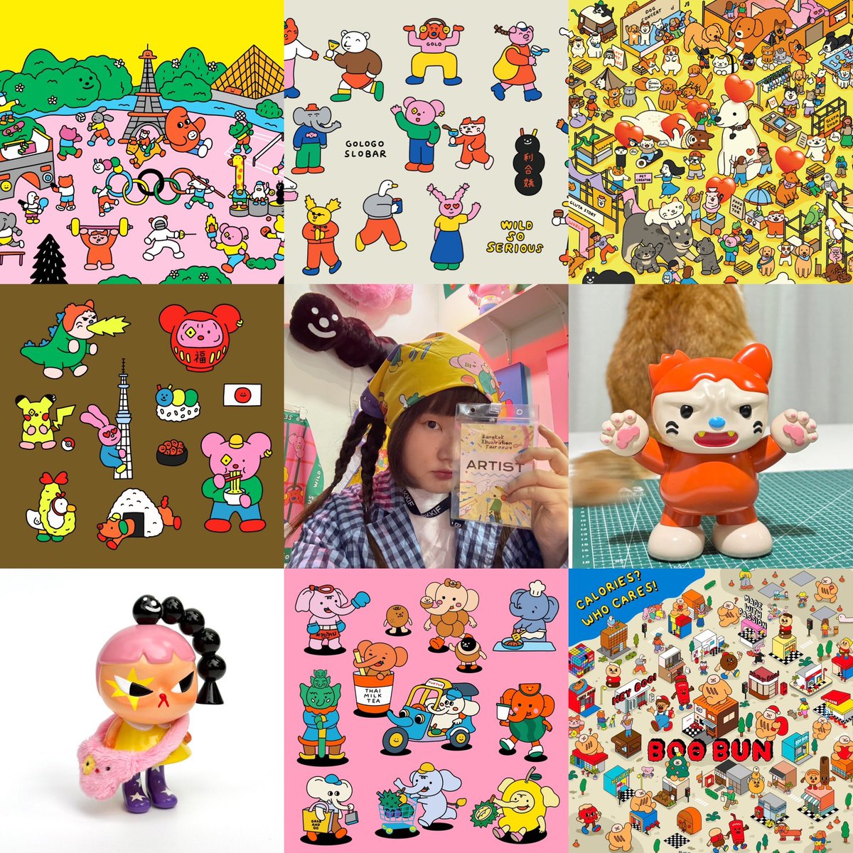 #artvsartist2024

This year I’m back to being a student to learning many new things like Risograph, 3D, airbrushing, toys and building a brand. It’s been so much fun discovering new skills I’ve never tried before

Thank you all for supporting my work and being my friends! 🫶💖