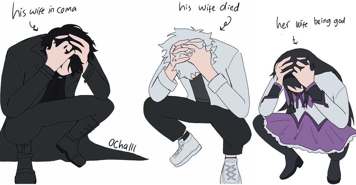 Ochalll_____'s tweet photo. uhh.. depression trio https://t.co/6LDhKzLdCC