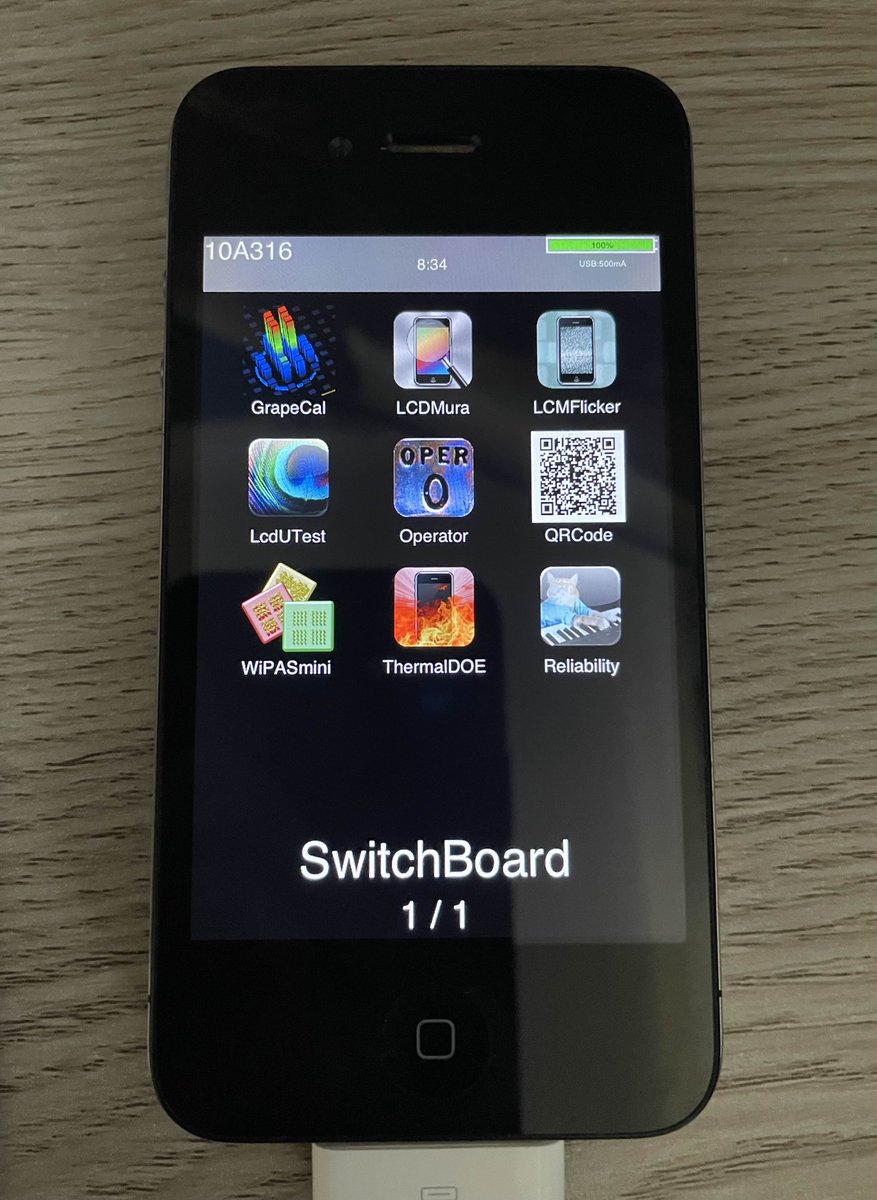 Sundance 10A316 NonUI booted untethered on an iPhone 4 (N90AP) with DRA using a modified powdersn0w IPSW from Legacy iOS Kit #AppleInternal