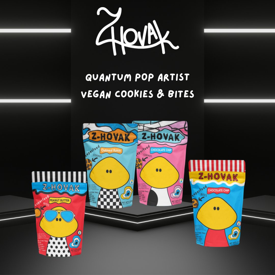 🍪 BREAKING THE SNACK BARRIER! 🍪 Introducing <a href="/ZHOVAK/">Z-HOVAK</a> Cookies &amp; Raw Cookie Bites — a bold fusion of ART  FLAVOR! Vegan. Gluten-free. Non-GMO. Edgy. Nostalgic. Quantum-inspired. The snack revolution starts NOW: thrlkc.kr/ZHOVAK #ZHovakCookies #BeyondTheBarcode #NextGenCPG