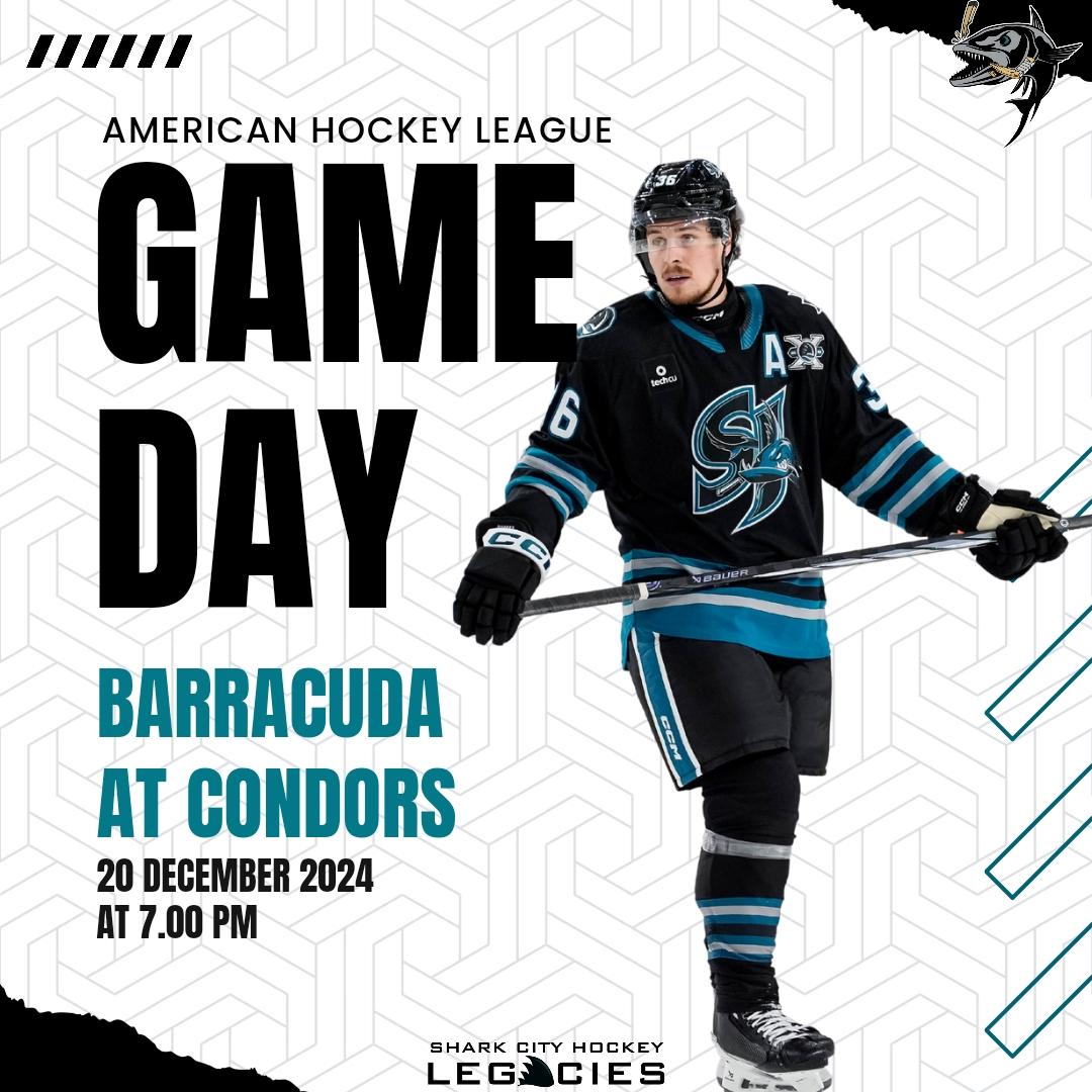 SharkCityHockey's tweet photo. GAMEDAY: San Jose Barracuda at Bakersfield Condors. Puck drop scheduled at 7 PM PT.
#OneReef × #TheFutureIsTeal https://t.co/fN3TW76kkA