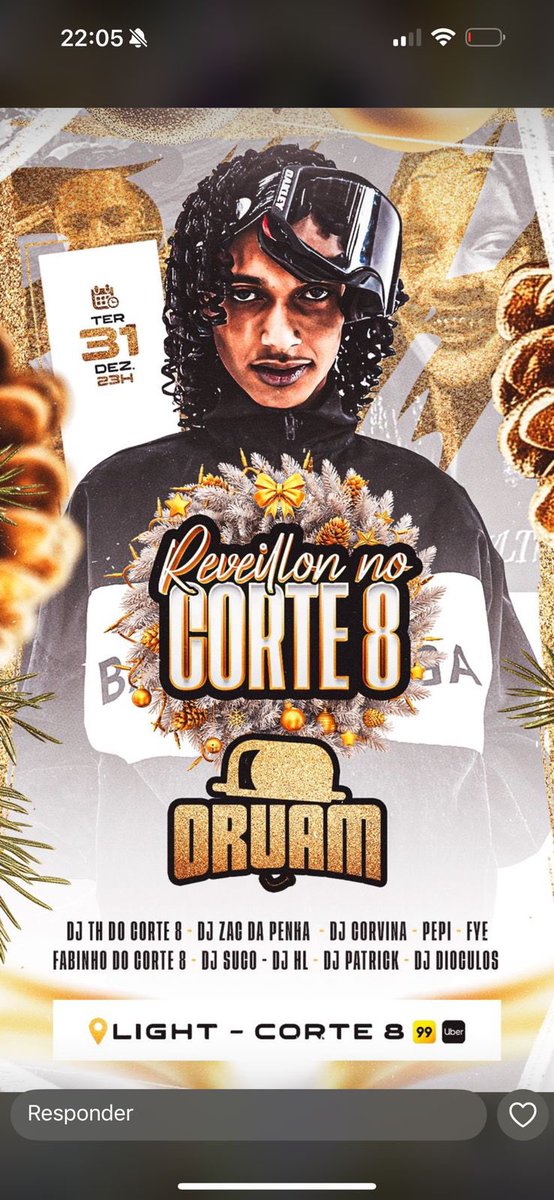 Ano novo é na de criaaa 🎱🥳🥳🥳