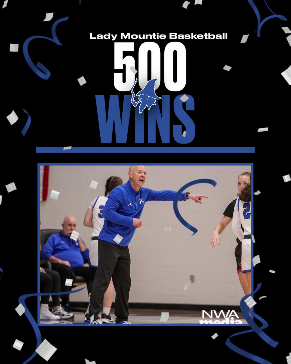 With a 59-27 win over Siloam Coach Early wins his 500th game! Congrats Coach! <a href="/RHSMounties/">Rogers Mounties</a> <a href="/PaulADrps/">RPS-Athletics</a> <a href="/RHS_Williams/">Lisa Williams</a> <a href="/mountiewbb/">Lady Mountie Basketball</a>