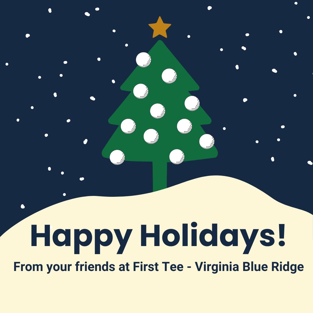 firstteevbr's tweet photo. 🎄Merry Christmas and Happy Holidays from all of us here at First Tee - Virginia Blue Ridge!

We're wishing you a joyful season and want to thank you for supporting us   in Building Game Changers!

#MerryChristmas #HappyHolidays #FirstTeeVBR #BuildingGameChangers #FirstTee https://t.co/5kZboenxBI