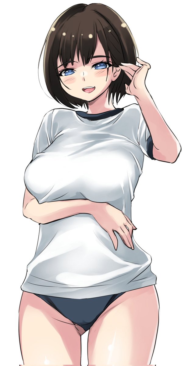 なんだかんだいうて、毎日描いてます。
この子はおっぱいが気になって練習に身に入らなくなる運動部のマネージャーですって。
こんな子いたら胸見ちゃいますかね! 