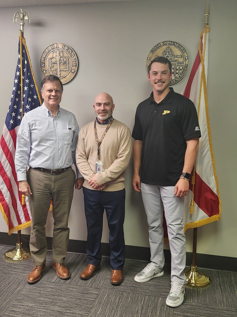 PHSBulldogBSB's tweet photo. Senator Arthur Orr and Representative Parker Moore,

Thank you Senator Orr and Rep. Moore for supporting Priceville Baseball. Your support for our student-athletes is greatly appreciated. Baseball season can’t get here soon enough and you are always welcome. Go Bulldogs! https://t.co/s9uJdI0IwG