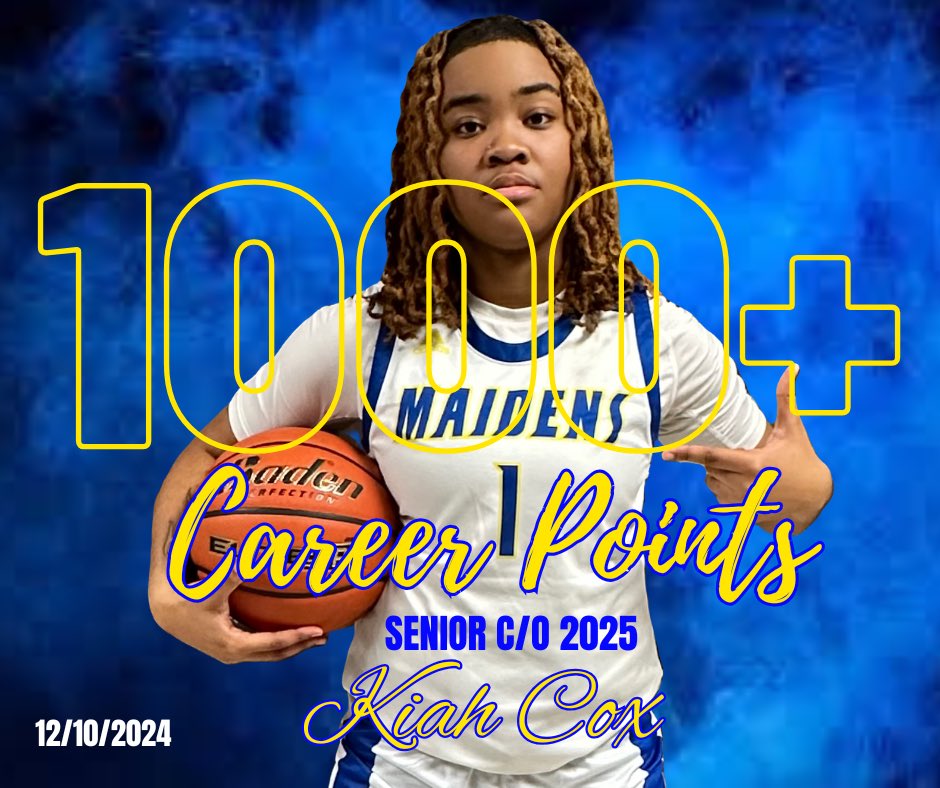 JHSGBB's tweet photo. Senior guard Kiah Cox has eclipsed the 1,000+ points milestone tonight! Congratulations Kiah! Your coaches and teammates are so proud of you!! @kiahcox_1 https://t.co/AajggOpSA6