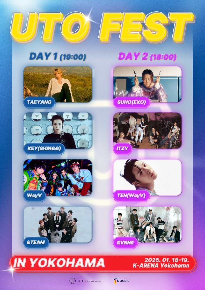 UTOENT's tweet photo. 間もなく12時！
【UTO FEST in YOKOHAMA】先行チケット販売開始！

先行チケット販売開始を記念して、期間限定の割引イベントも実施中！
このチャンスをお見逃しなく！

🔗
https://t.co/qBDHSBbCpT

#UTOFEST #YOKOHAMA https://t.co/VbWqhWee4w