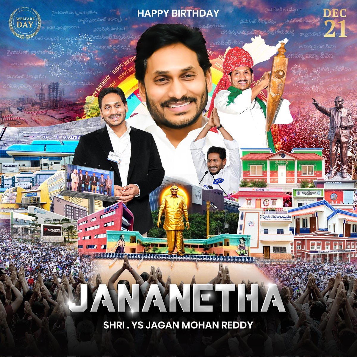 Rajareddy_45's tweet photo. May your leadership continue to inspire and empower people of Andhra Pradesh
#HBDYSJagan https://t.co/osy9a2aMyr