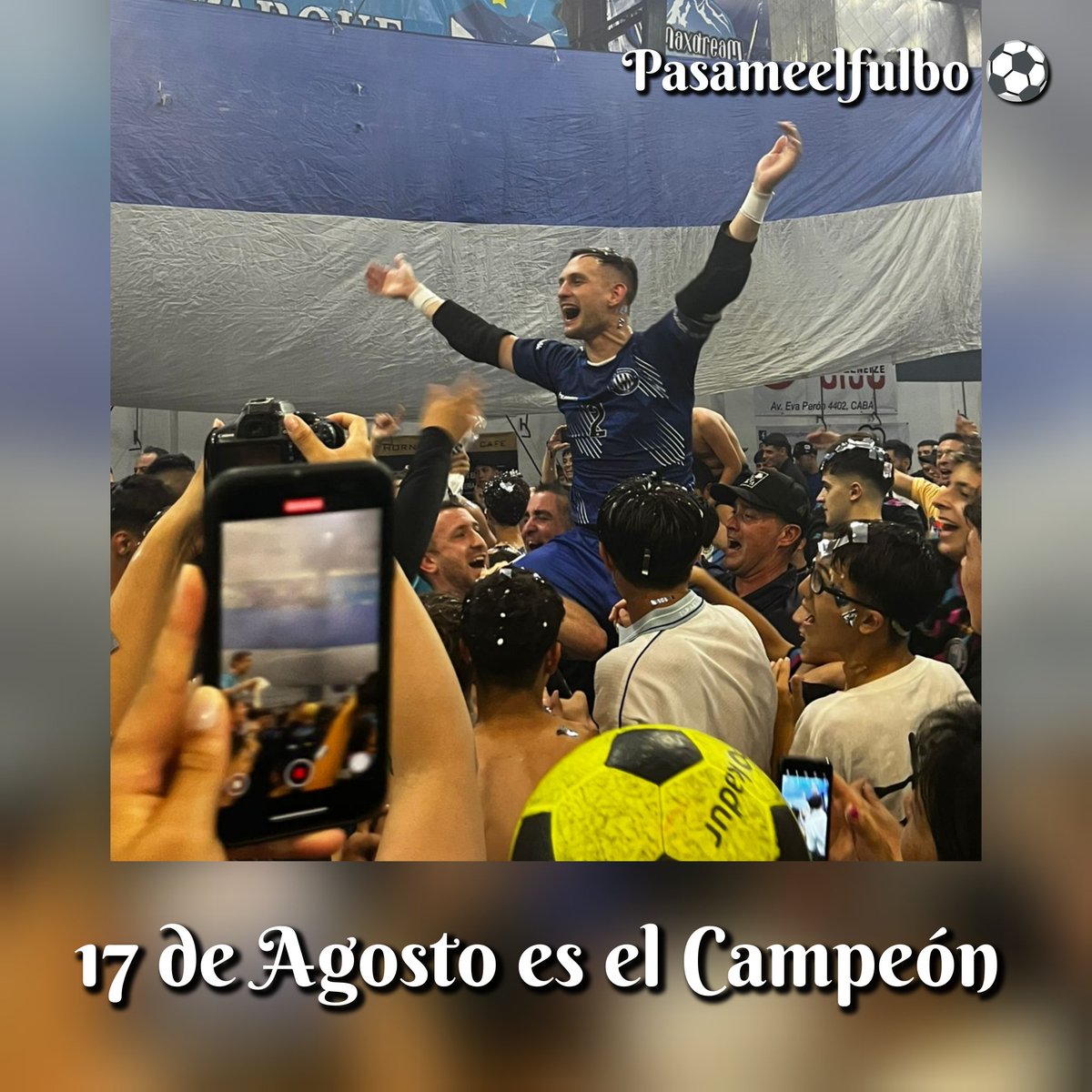 pasameelfulboo's tweet photo. ¡17 DE AGOSTO, CAMPEÓN!
.
🐭 El “Ratón” venció 4-1 a Pinocho en el segundo partido de la final y logró el título de liga por primera vez en su historia.
.
.
Felicitaciones @17deagosto_futsal ⚽
.
.
.
#pasameelfulbo⚽ https://t.co/KUlEDKC2zp