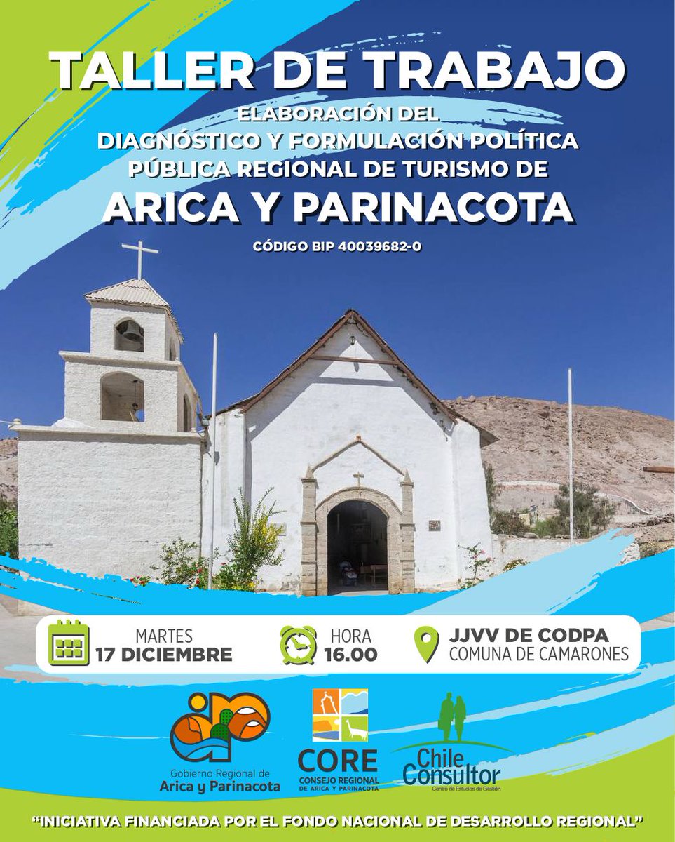 mesadeturismo's tweet photo. Semanas intensas de trabajo, para elaborar la Política Regional de Turismo de la región de Arica y Parinacota, junto a los actores claves del turismo regional. @chileconsultor
#arica #camarones #putre #generallagos #Turismo #politicaregional #chileconsultor https://t.co/RHNv2Winm0