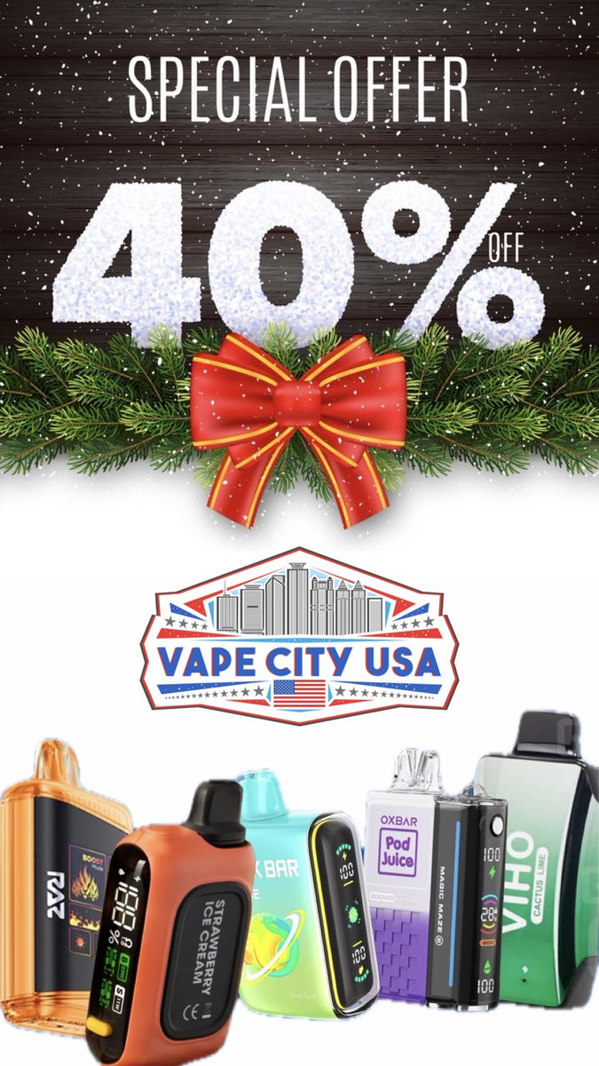 vape city usa discount code 40% OFF Vape City USA Promo Codes May 2026 main image 0