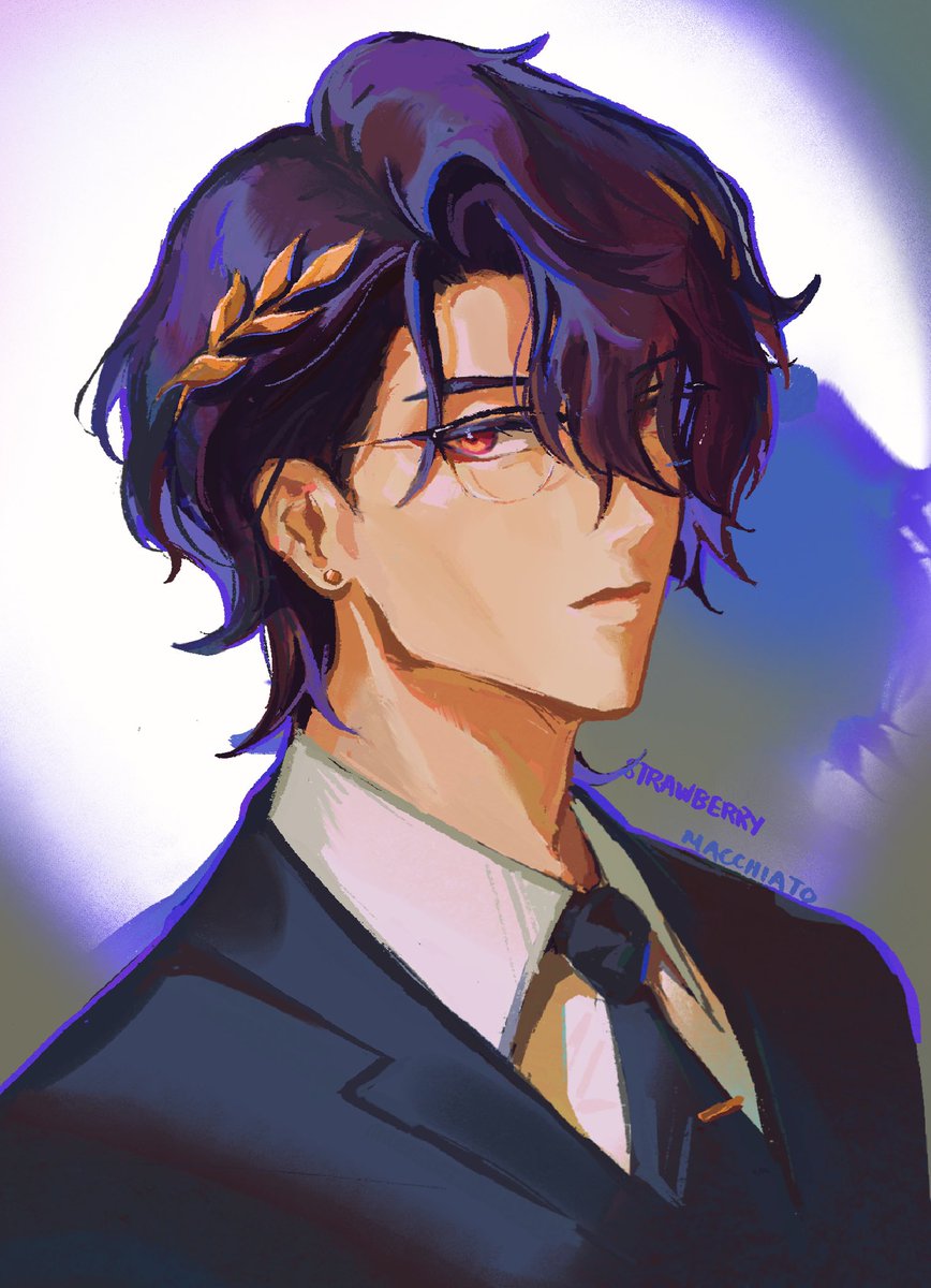 suit &amp; glasses