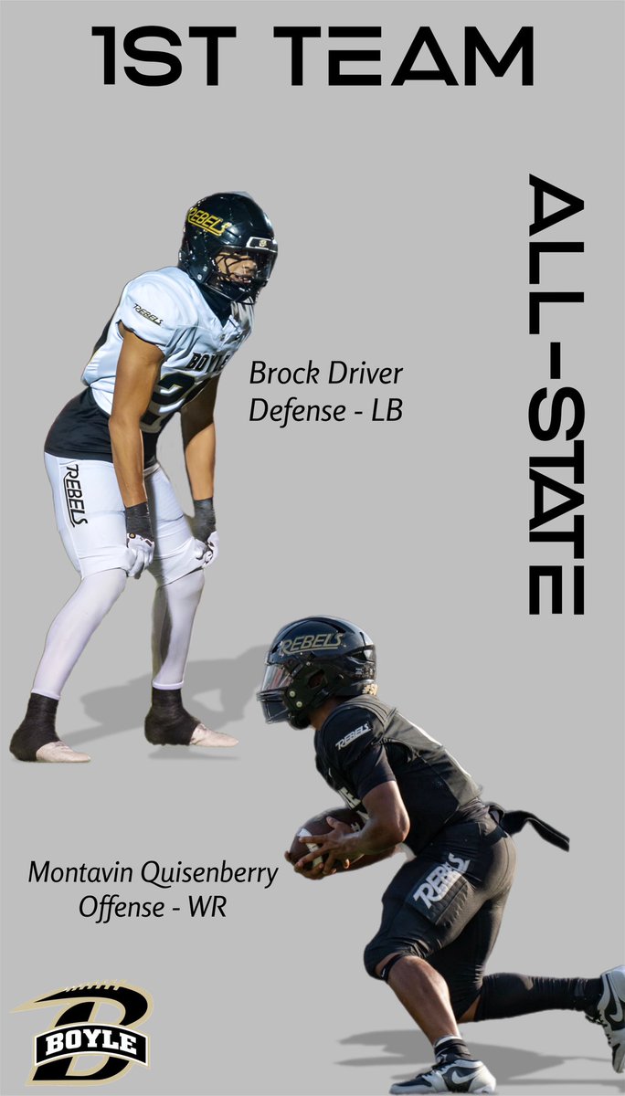 Boyle County Rebels Football (@bcrebelfootball) on Twitter photo Congratulations to <a href="/driver_brock/">brock driver</a> and <a href="/MontavinQuisen1/">Montavin Quisenberry</a> on being selected 1st Team All-State! Congratulations to <a href="/driver_brock/">brock driver</a> and <a href="/MontavinQuisen1/">Montavin Quisenberry</a> on being selected 1st Team All-State!