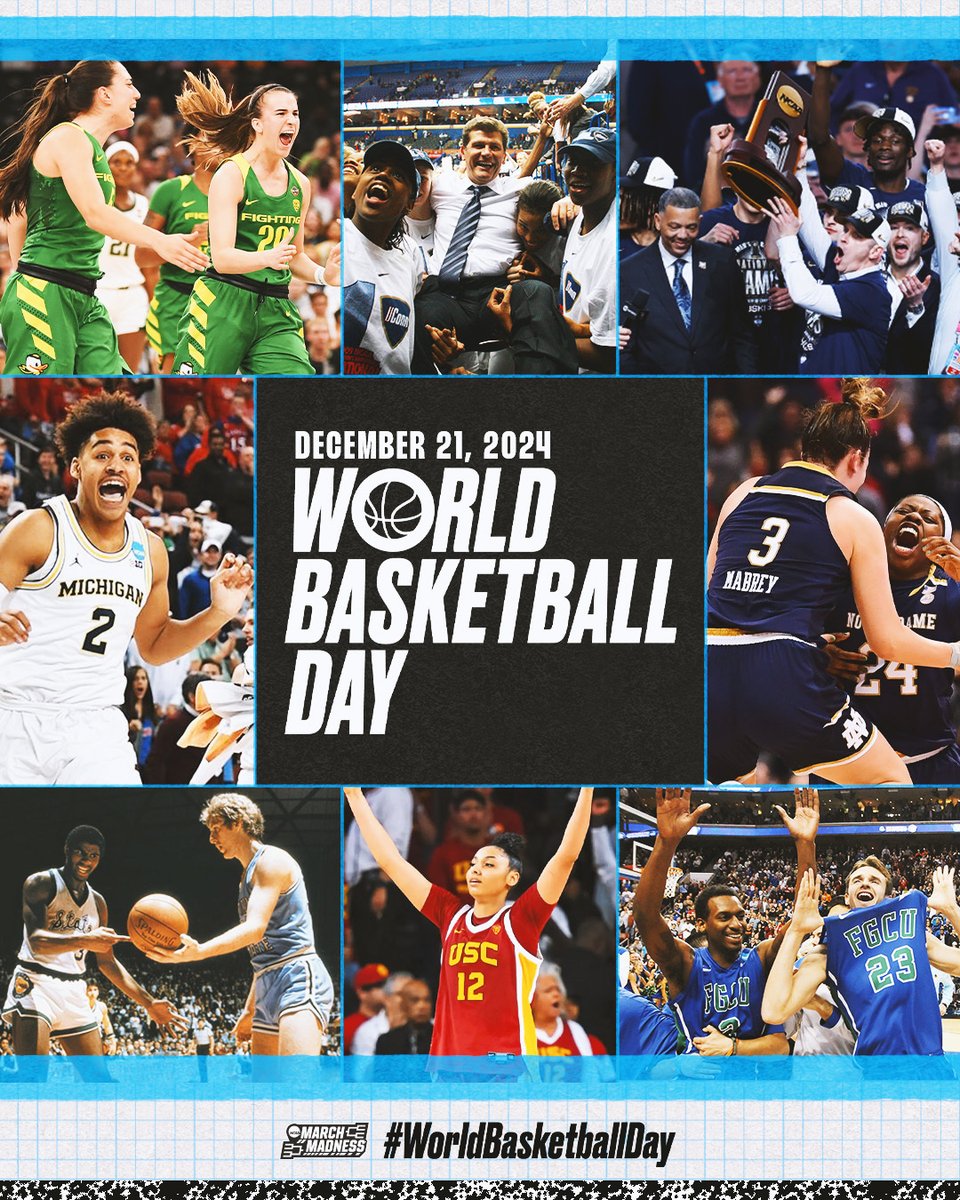 NCAA March Madness (@marchmadnessmbb) on Twitter photo Happy World Basketball Day 🏀
Today, we celebrate the second World Basketball Day, designated by the United Nations, on the anniversary of the day the game was first played in 1891 🙌 <a href="/MarchMadnessWBB/">NCAA March Madness</a> #WorldBasketballDay Happy World Basketball Day 🏀
Today, we celebrate the second World Basketball Day, designated by the United Nations, on the anniversary of the day the game was first played in 1891 🙌 <a href="/MarchMadnessWBB/">NCAA March Madness</a> #WorldBasketballDay