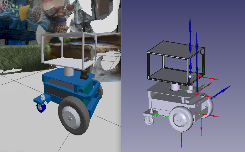 mattadc's tweet image. Day 7/8 of learning robotics and ros. Everyone talks about the sim-to-real problem, but for beginners the cad-to-sim is often a big barrier. Learning about urdf and model import and using the FreeCAD CROSS workbench to visualize models and make it easier to modify and update sims