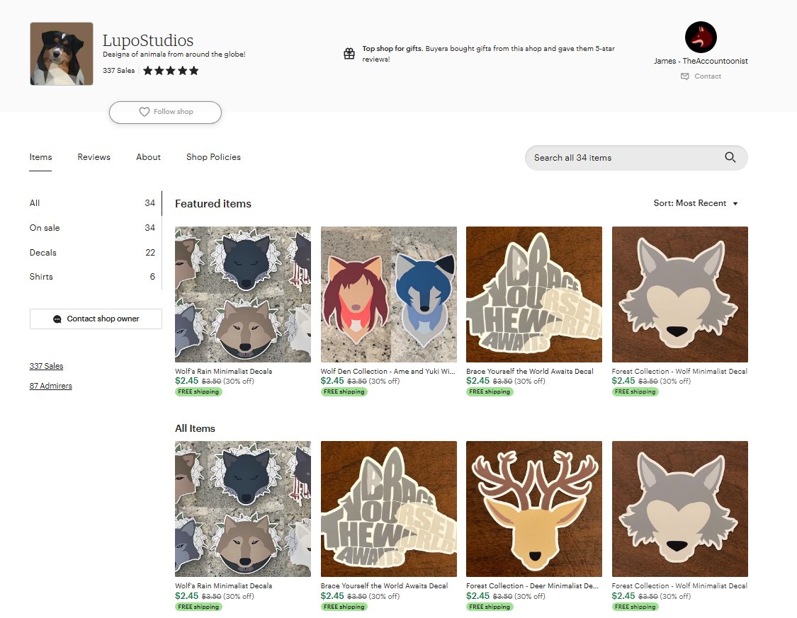 Accountoonist's tweet photo. Running a sale on all items in my shop to celebrate my birthday today! All items are 30% off for the next 48 hours! :) https://t.co/CjGcpsvqwY https://t.co/d3QpdmBdq9