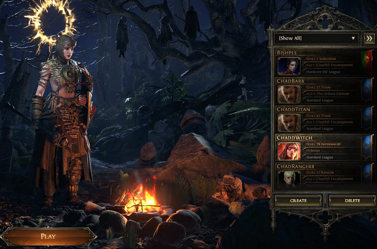 bulgingbro66's tweet photo. @pathofexile Its been almost a week since this guy died on hardcore and I still cannot use the map device on standard basically making him unplayable, please fix this.... https://t.co/MLcJDpCft2