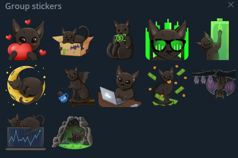 Batcat__sol's tweet photo. Wow look at the stickers you made of Nalle! sooo CUTE!!!
#batcat https://t.co/AjdXIDx2ji