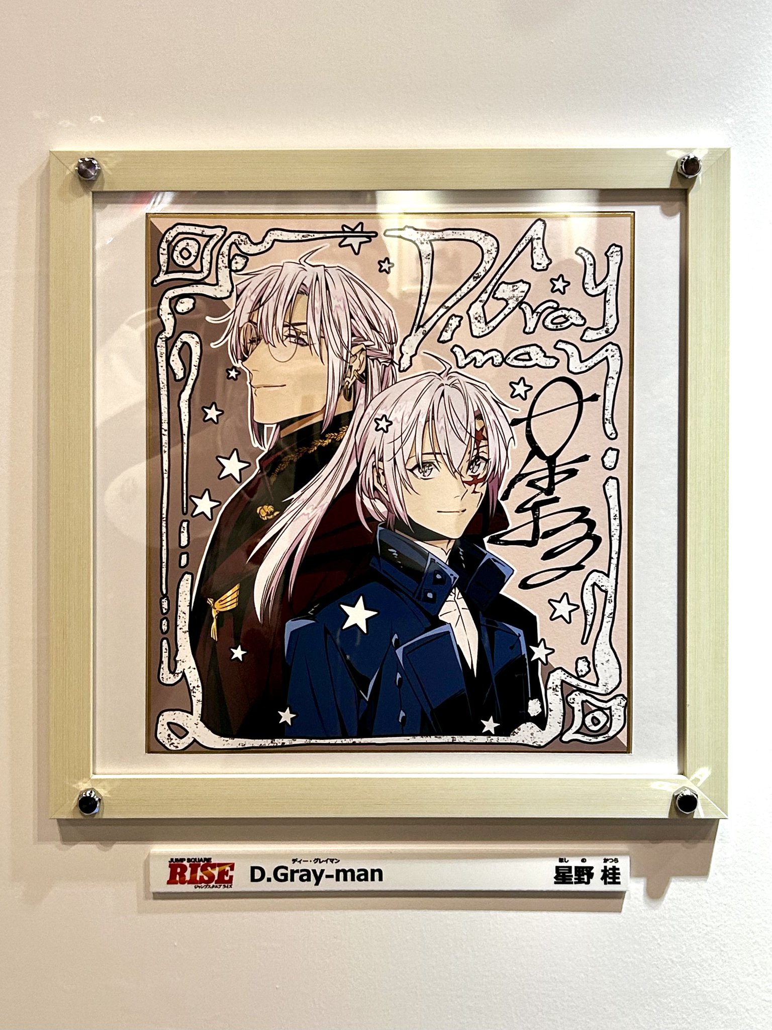 非売品 複製サイン 色紙 D.Gray-man アレン ティムキャンピー 星野桂 集英社 - 非売品 複製サイン色紙 D.Gray-man アレン ティム