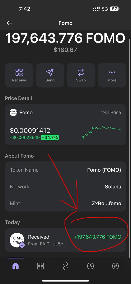 prathipking25's tweet photo. @Fomodotfund @AIPADTECH I will participate FOMO presale and buy 224$ It’s worth 8,98,380 FOMO but I received only 1,97,643 FOMO only it’s less than 20% please check and send me remaining fast my bsc ad - 0x2af806216CC881461EFF4431Ce7Ba984Ed7118e9

Sol ad - EZWQNTwiu3Dk3iUhTgVrpLcUqgZz9z2NZxG9xrYcfQy6 https://t.co/MLFmpFFlD5