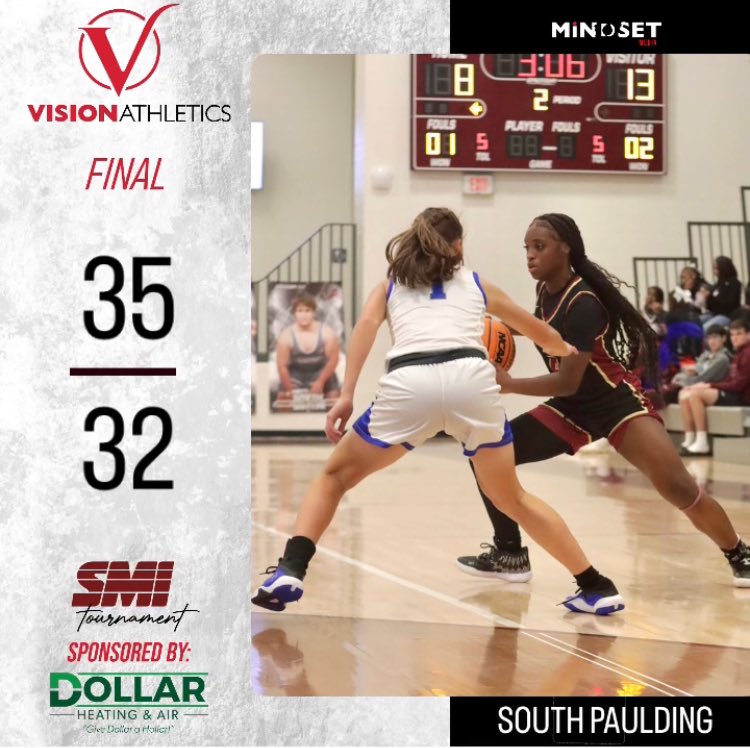 South Paulding defeats Bremen 35 - 32 in another close one! #MiNDSETMedia #SMI #24strong! @southpauldinggbb @ccssmitourney