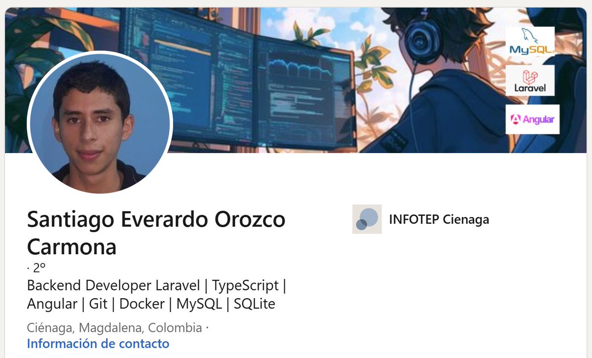 Santiago Orozco
Backend Developer | PHP | Laravel
linkedin.com/in/santiago-ev…