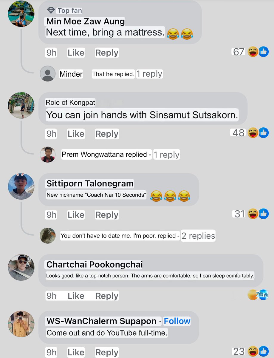 TetsuyaMT789's tweet photo. Some encouraging comments from the Thai 🇹🇭 fans to Sibmuen who lost to Dayakaev by KO in 30 seconds 😭💀
“Next time, bring a mattress 😂”
“New nickname Coach Nai 10 seconds😂”
#ONEFridayFights92 https://t.co/0ordjtNldi