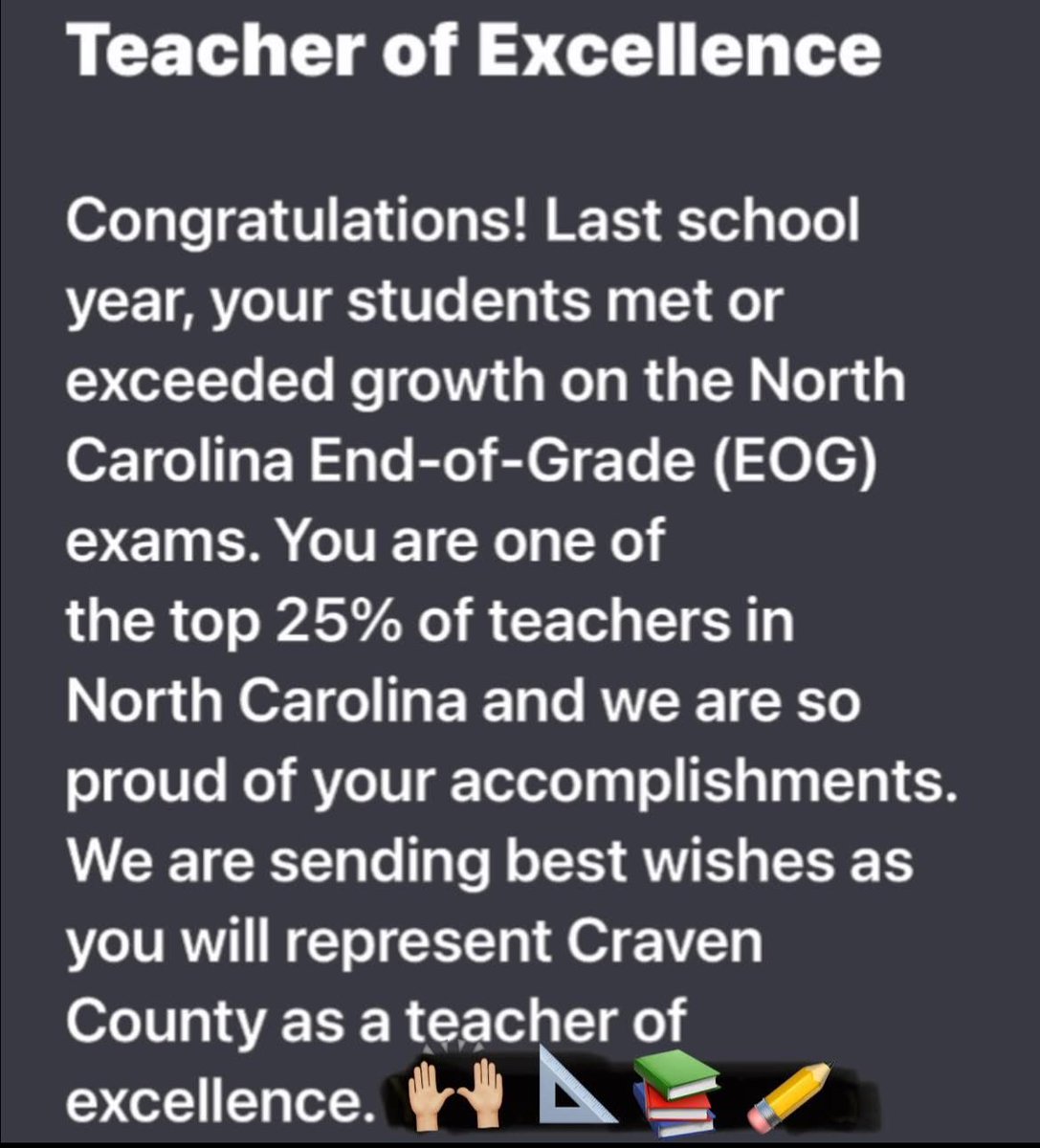 RMSteinman's tweet photo. Yes, I push my students. Yes, I keep my standards and expectations high. Why? Because I know my students can do it. I challenge them to meet their goals and they did it again! Proud of my students ♥️🙏🏼 https://t.co/w7U6fvbRxH