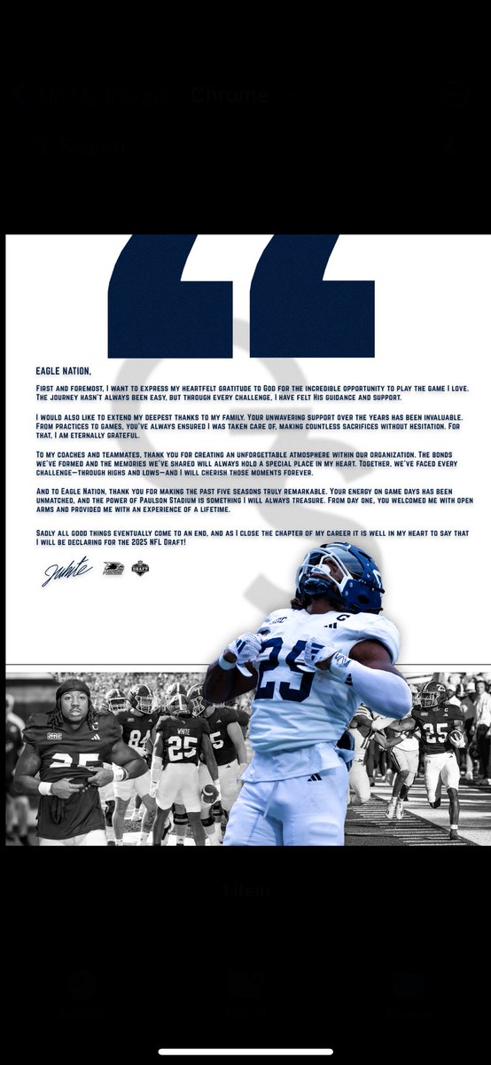 Thank you Eagle Nation!💙🦅