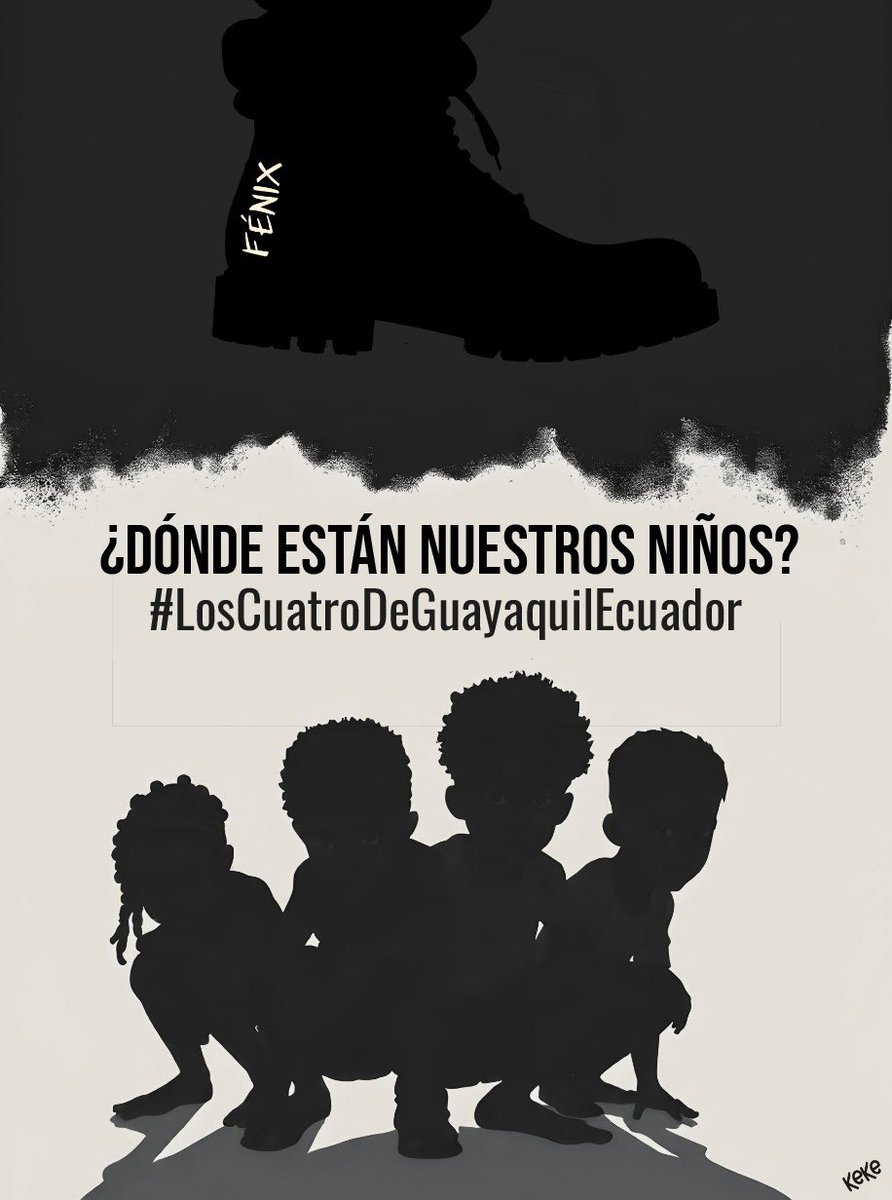 RescateAnimalEC's tweet photo. Los niños y niñas de este país no pueden desaparecer así.
Exigimos que nos devuelvan a #LosCuatroDeGuayaquilEcuador

Mañana pueden ser tus hijxs, tus hermanxs, tus nietos o nietas y vas a desear que el resto esté ahí reclamando por sus vidas.
¿Vas a seguir en silencio? https://t.co/piimW1vwvH