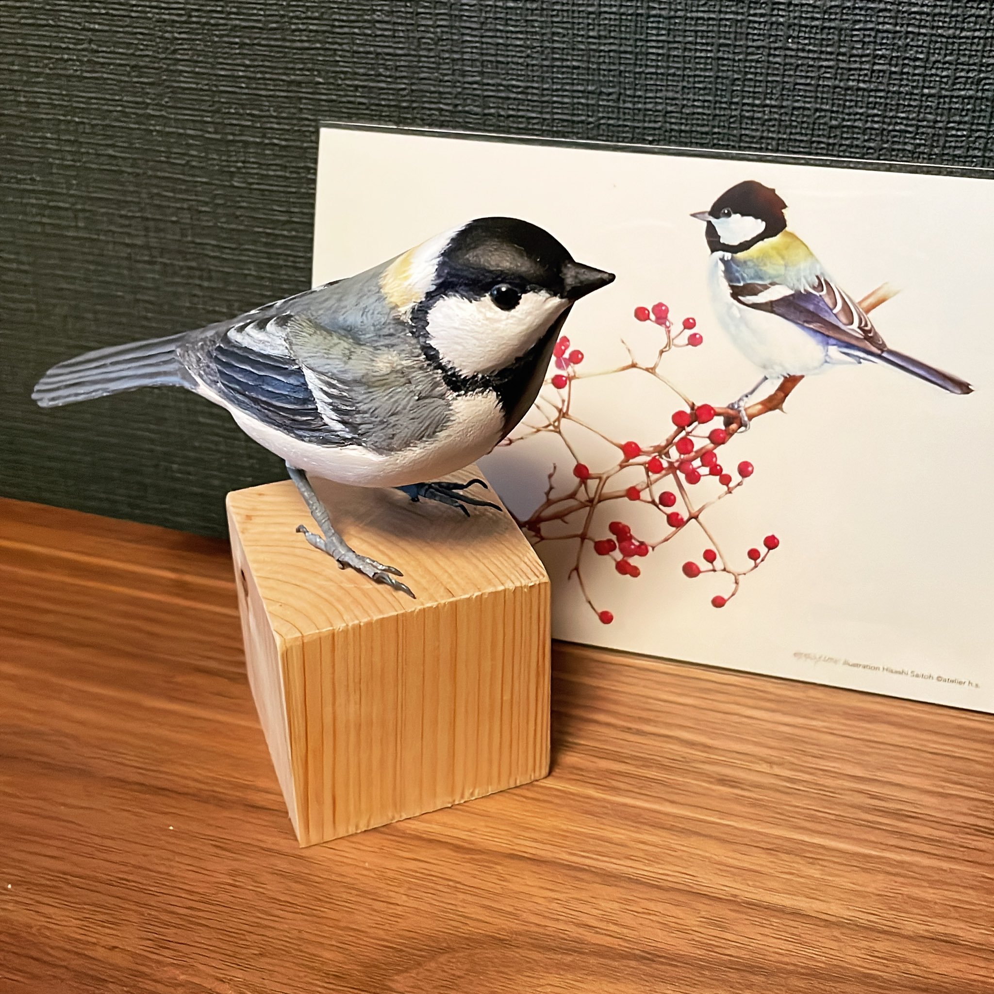 バードカービング　コガラ バードカービング コガラ