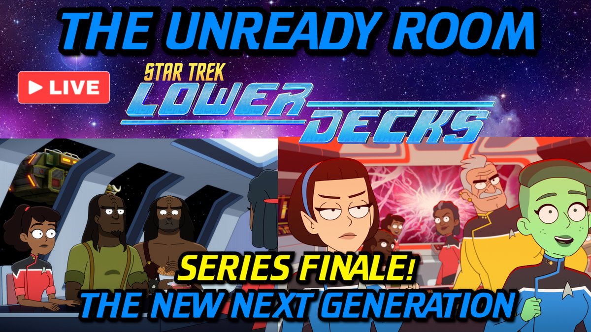 We are LIVE in #TheUnreadyRoom on Saturday, December 21st! Join me &amp; <a href="/Brandiwine12/">Brandi Jackola</a> to discuss the #StarTrekLowerDecks SERIES FINALE "The New Next Generation" at 2pm Eastern (11am Pacific)! We can't promise there won't be tears! #StarTrek #LowerDecks 
youtube.com/watch?v=W_znR4…