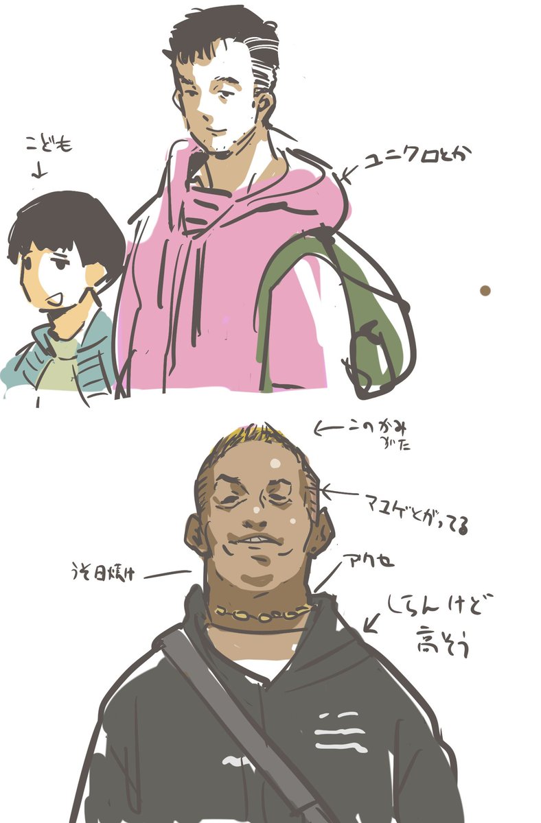 おじさんのパーカーが議論になってるのって下みたいな奴でしょ?上の人関係ないよね 