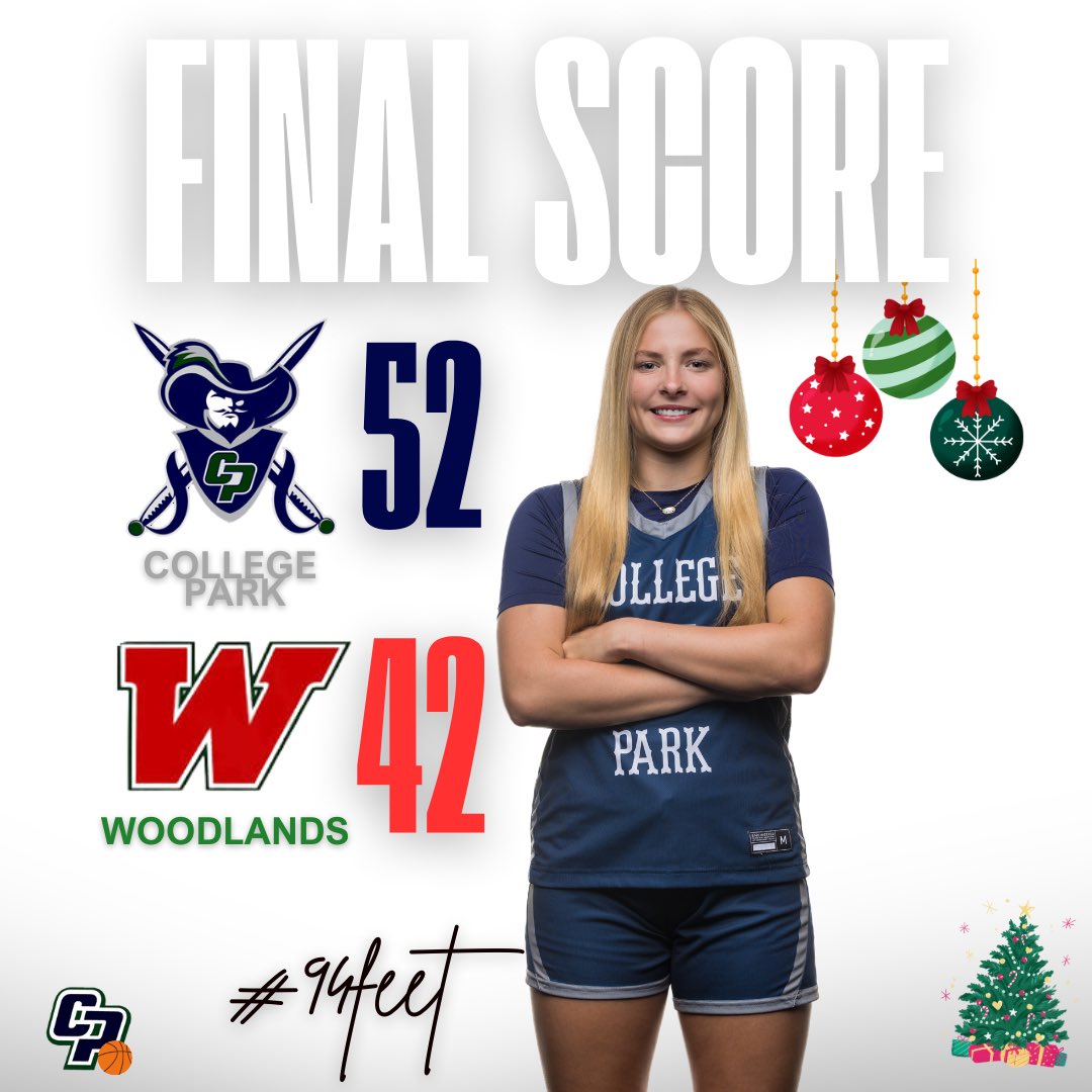 College Park Girls Basketball (@collegepark_gbb) on Twitter photo BIG district win tonight over the woodlands 52-42. 6-1 heading into Christmas break!🎄Freshman with a WIN too!
<a href="/brooke_smth/">Brooke Smith</a> 15pts
<a href="/gretch_wright00/">Gretchen Wright</a> 14reb 10pts
<a href="/giuliana_c01/">Valentina Campos</a> 11pts 6reb
<a href="/katiewestwood26/">katiewestwood26</a> 8pts
Emma Wardinsky 7pts
Back at it Dec 28 for a non district game! #94feet BIG district win tonight over the woodlands 52-42. 6-1 heading into Christmas break!🎄Freshman with a WIN too!
<a href="/brooke_smth/">Brooke Smith</a> 15pts
<a href="/gretch_wright00/">Gretchen Wright</a> 14reb 10pts
<a href="/giuliana_c01/">Valentina Campos</a> 11pts 6reb
<a href="/katiewestwood26/">katiewestwood26</a> 8pts
Emma Wardinsky 7pts
Back at it Dec 28 for a non district game! #94feet